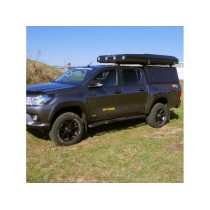 Hardtop Adventure noir Toyota Hilux 2016+ Alu-Cab robuste et fiable